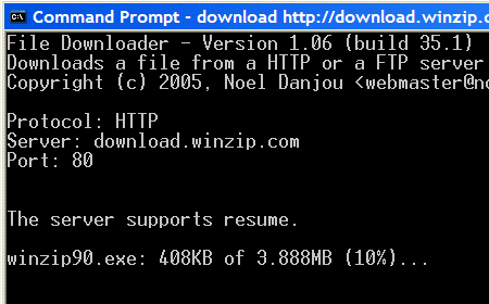 File Downloader Screenshot